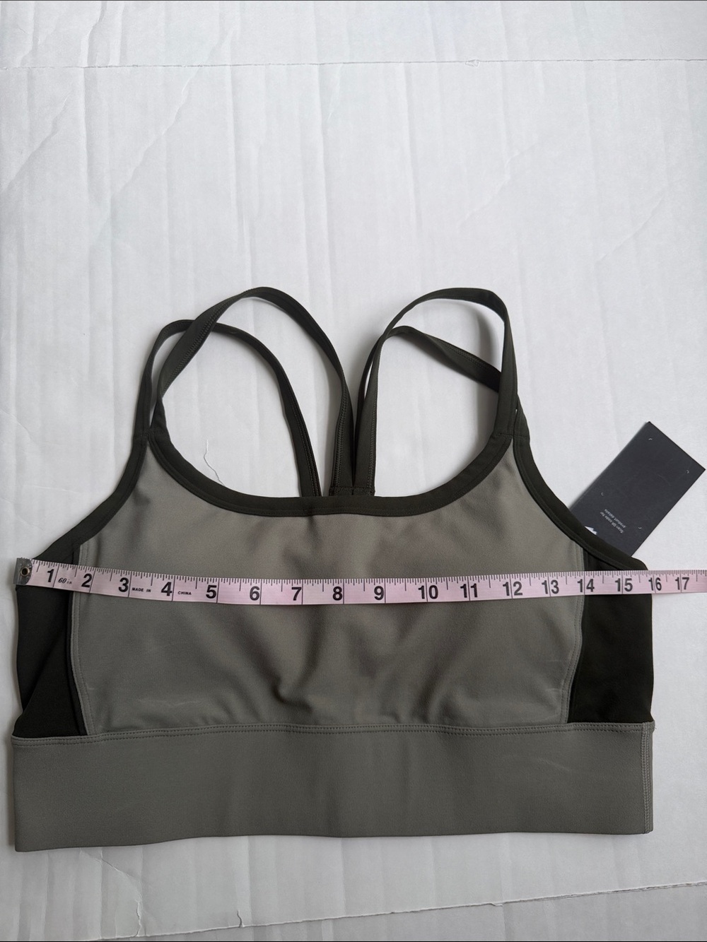 Fabletics Color Block Longline Medium Impact Bra - Picture 7 of 7